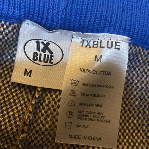 1XBLUE SSENSE Exclusive Blue Anime Lounge Pants size M - Picture 4 of 4